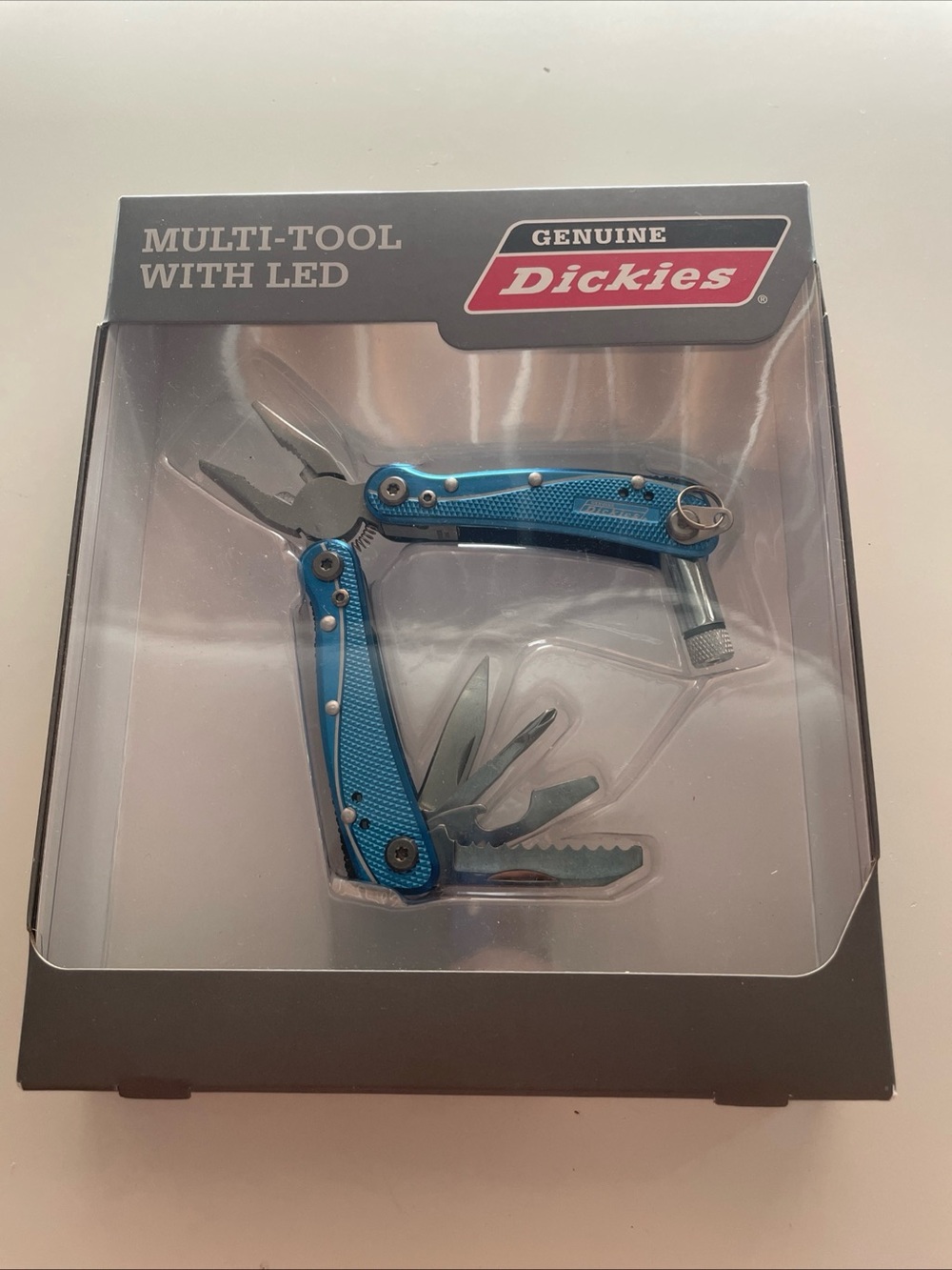 NWT Dickies Pocket Utensil Tool-Screwdriver Led Light Pliers Knife Saw Blade